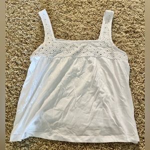 cute white h&m tank top size m